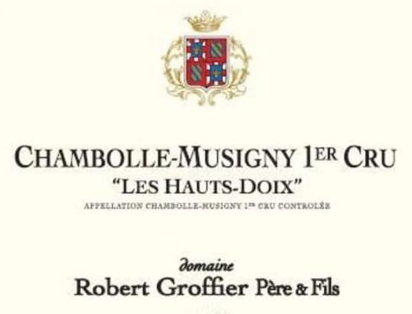 Rượu vang đỏ Domaine Robert Groffier Chambolle-Musigny Les Hauts Doix Premier Cru 2017