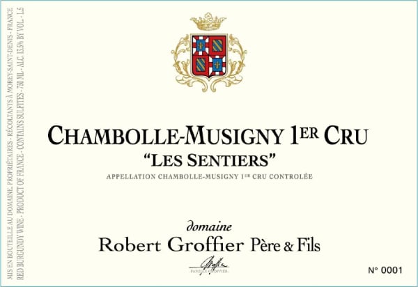 Rượu vang đỏ Domaine Robert Groffier Chambolle-Musigny Les Sentiers Premier Cru 2017