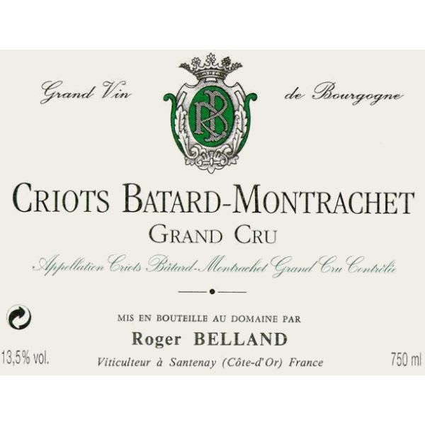 Rượu vang trằng Domaine Roger Belland Criots Batard-Montrachet Grand Cru 2009