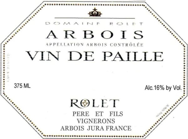 Rượu vang trằng Domaine Rolet Arbois Vin de Paille 2007