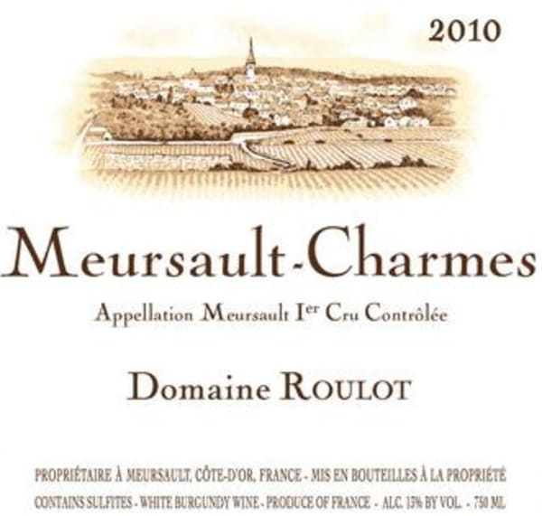 Rượu vang trằng Domaine Roulot Meursault-Charmes Premier Cru 2010