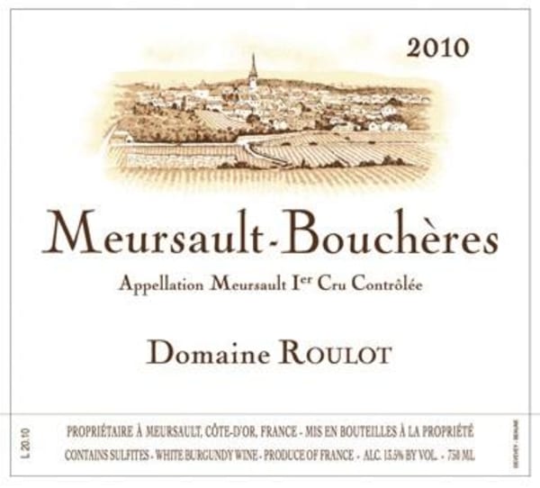 Rượu vang trằng Domaine Roulot Meursault Les Boucheres Premier Cru 2010
