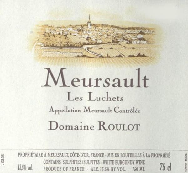 Rượu vang trằng Domaine Roulot Meursault Les Luchets 2006