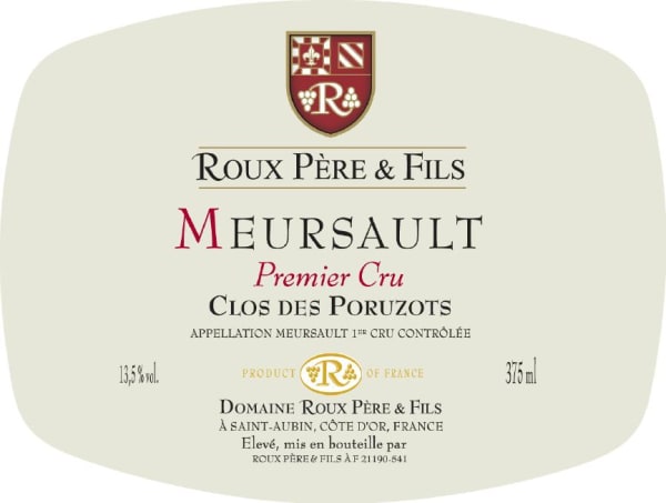 Rượu vang trằng Domaine Roux Pere & Fils Meursault Clos des Poruzots Premier Cru 2016
