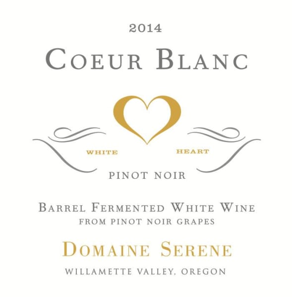 Rượu vang trằng Domaine Serene Coeur Blanc Pinot Noir 2014