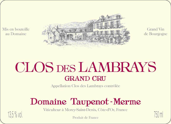 Rượu vang đỏ Domaine Taupenot-Merme Clos des Lambrays Grand Cru 2009