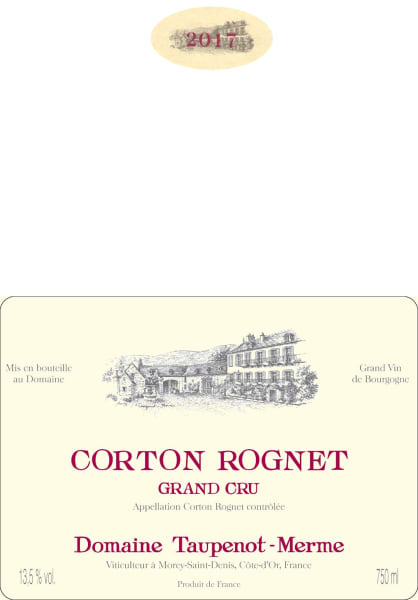 Rượu vang đỏ Domaine Taupenot-Merme Corton-Rognet Grand Cru 2017