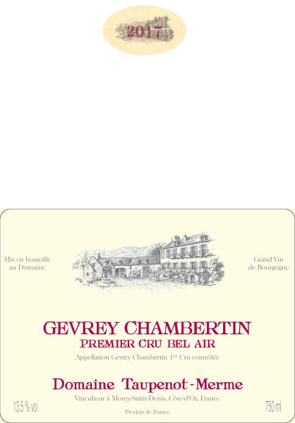 Rượu vang đỏ Domaine Taupenot-Merme Gevrey-Chambertin Bel Air Premier Cru 2017