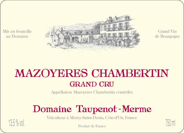 Rượu vang đỏ Domaine Taupenot-Merme Mazoyeres-Chambertin Grand Cru 2016