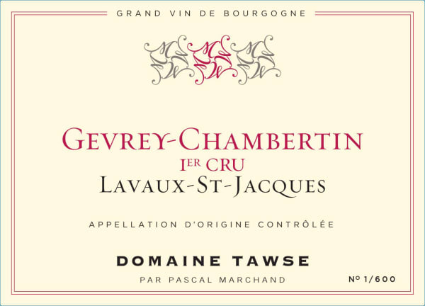 Rượu vang đỏ Domaine Tawse Gevrey-Chambertin Lavaux-St-Jacques Premier Cru 2019