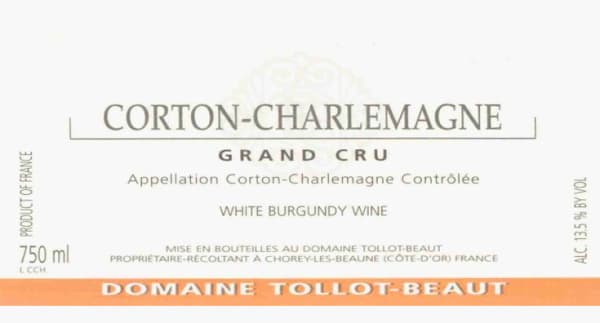 Rượu vang trằng Domaine Tollot-Beaut Corton-Charlemagne Grand Cru 2010