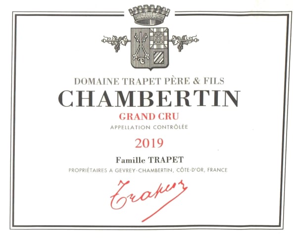 Rượu vang đỏ Domaine Trapet Chambertin Grand Cru 2019