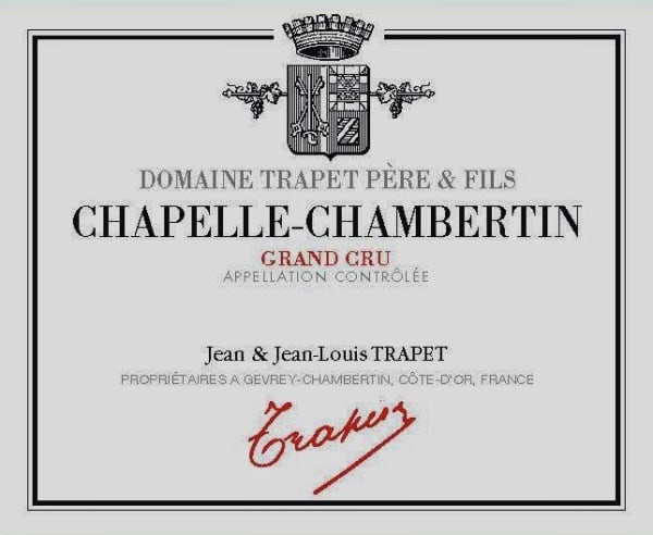 Rượu vang đỏ Domaine Trapet Chapelle-Chambertin Grand Cru 2020