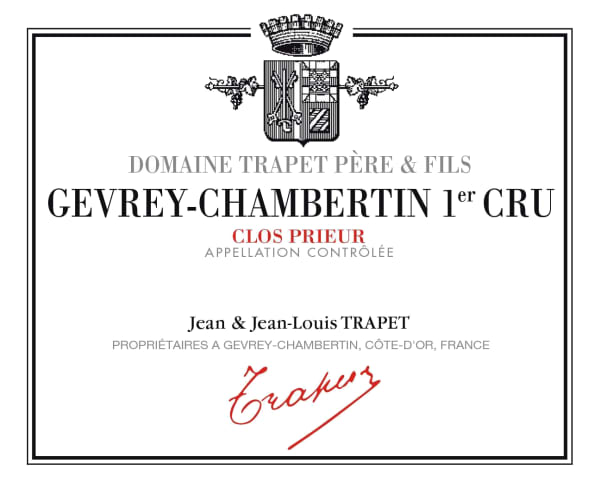 Rượu vang đỏ Domaine Trapet Gevrey-Chambertin Clos Prieur Premier Cru 2021