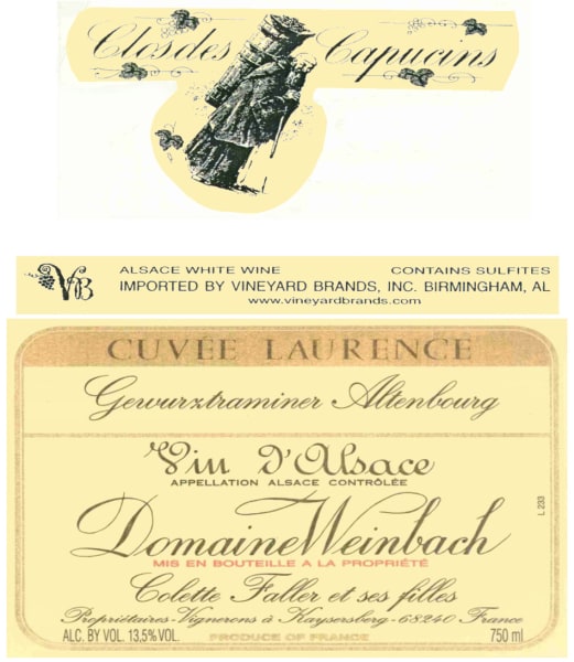 Rượu vang trằng Domaine Weinbach Altenbourg Cuvee Laurence Gewurztraminer 2009