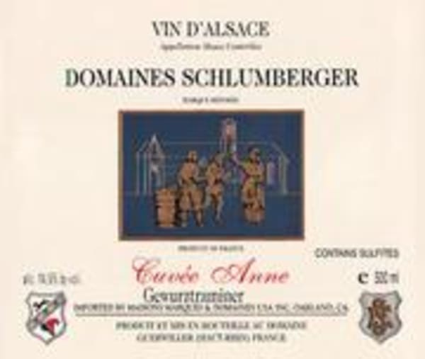 Rượu vang trằng Domaines Schlumberger Cuvee Anne Gewurztraminer 1988