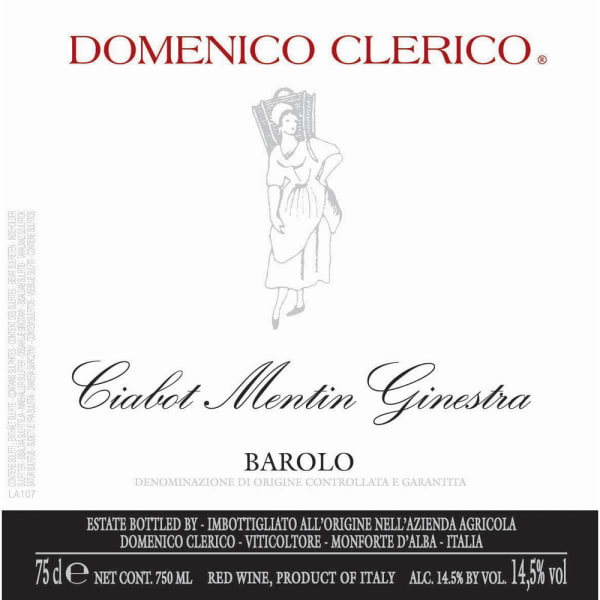 Rượu vang đỏ Domenico Clerico Barolo Ciabot Mentin Ginestra (chai Magnum 1,5 lít) 1998