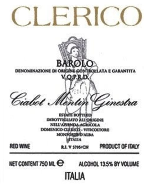 Rượu vang đỏ Domenico Clerico Barolo Ciabot Mentin Ginestra 1989