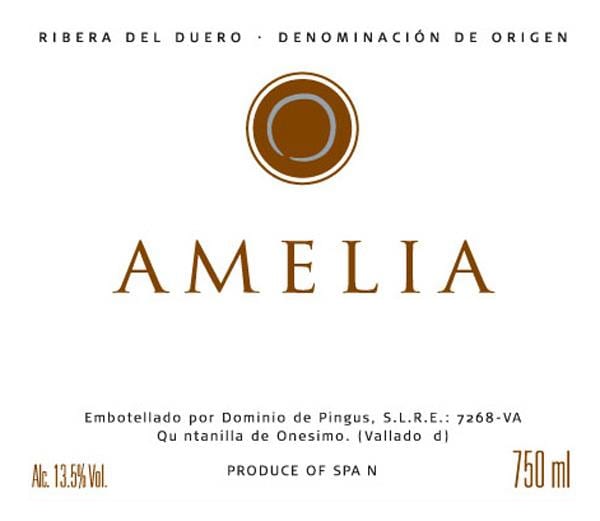 Rượu vang đỏ Dominio de Pingus Amelia 2010