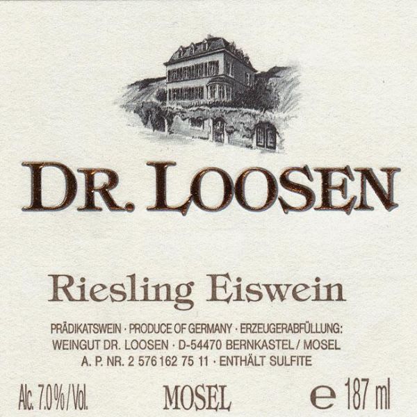 Rượu vang trằng Dr. Loosen Riesling Eiswein 1998