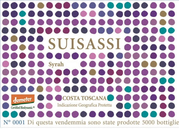 Rượu vang đỏ Duemani Suisassi Syrah 2018