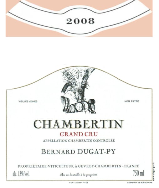 Rượu vang đỏ Dugat-Py Chambertin 2008