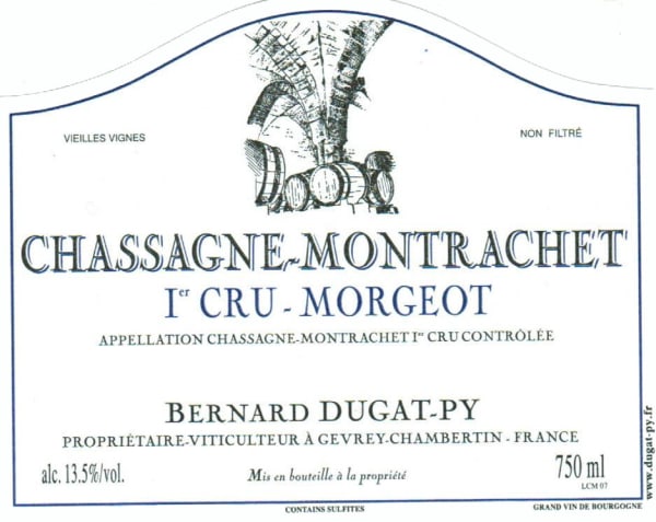 Rượu vang trằng Dugat-Py Chassagne-Montrachet Morgeot Premier Cru 2009