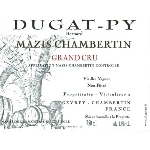 Rượu vang đỏ Dugat-Py Mazis Chambertin 2014