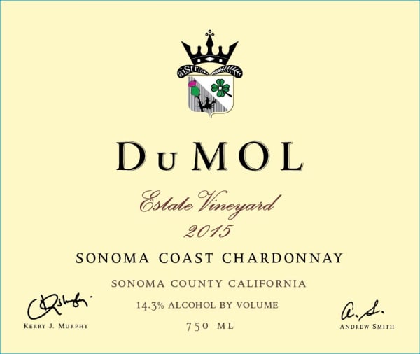 Rượu vang trằng DuMOL Estate Chardonnay 2015