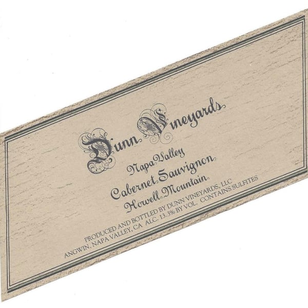 Rượu vang đỏ Dunn Howell Mountain Cabernet Sauvignon (chipped wax capsule) 1990