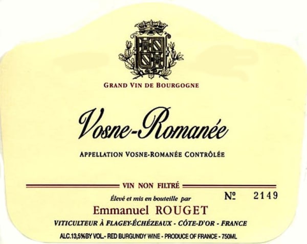 Rượu vang đỏ Emmanuel Rouget Vosne-Romanee 2010