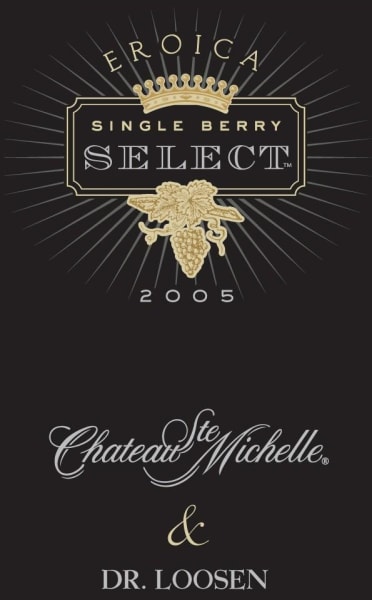 Rượu vang trằng Eroica Single Berry Select (chai 375 ml) 2005