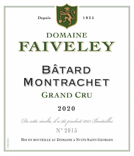 Rượu vang trằng Faiveley Batard-Montrachet Grand Cru 2020