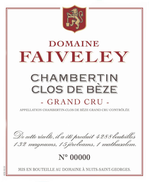 Rượu vang đỏ Faiveley Chambertin Clos de Beze Grand Cru 2014