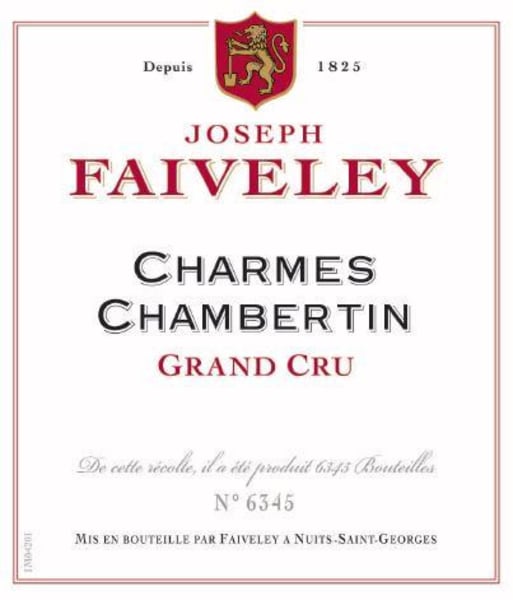 Rượu vang đỏ Faiveley Charmes-Chambertin Grand Cru 2019