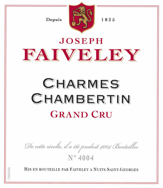 Rượu vang đỏ Faiveley Charmes-Chambertin Grand Cru 2021