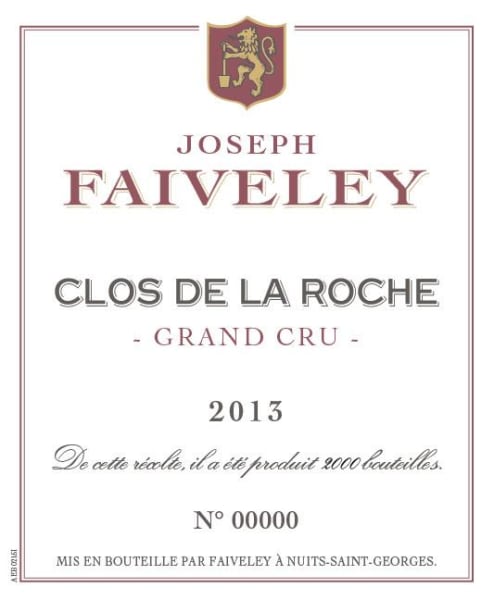 Rượu vang đỏ Faiveley Clos de la Roche Grand Cru 2013