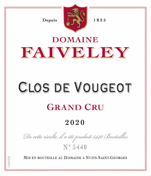 Rượu vang đỏ Faiveley Clos de Vougeot Grand Cru 2020