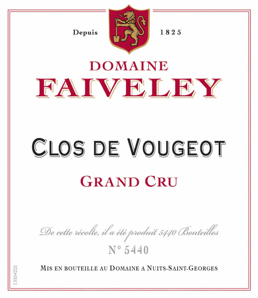 Rượu vang đỏ Faiveley Clos de Vougeot Grand Cru 2021