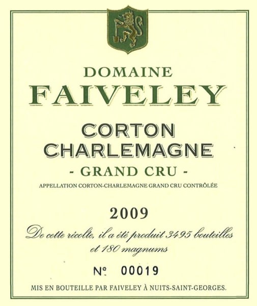 Rượu vang trằng Faiveley Corton-Charlemagne Grand Cru 2009