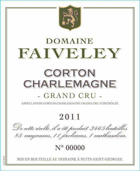 Rượu vang trằng Faiveley Corton-Charlemagne Grand Cru 2011
