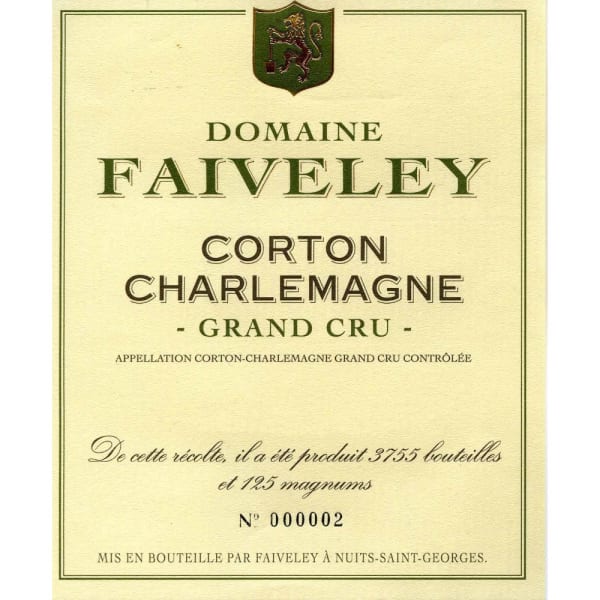 Rượu vang trằng Faiveley Corton-Charlemagne Grand Cru 2013