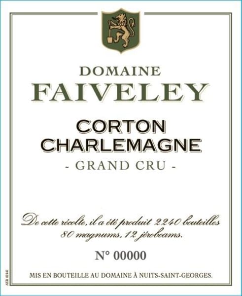 Rượu vang trằng Faiveley Corton-Charlemagne Grand Cru 2018