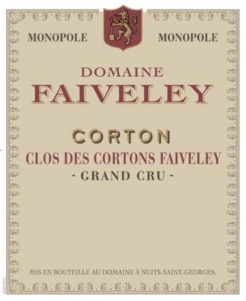 Rượu vang đỏ Faiveley Corton Clos des Cortons Faiveley Grand Cru 2016