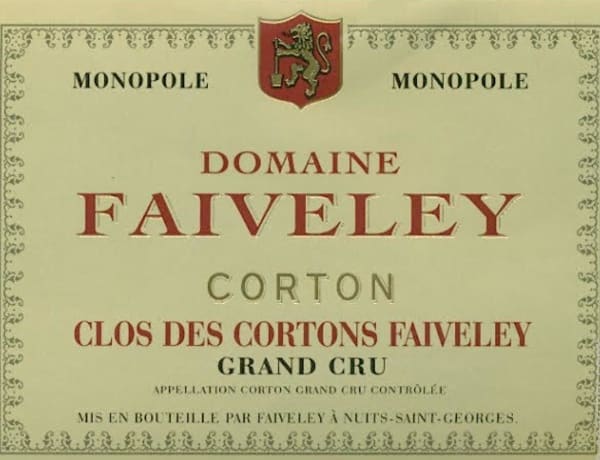 Rượu vang đỏ Faiveley Corton Clos des Cortons Faiveley Grand Cru 2017