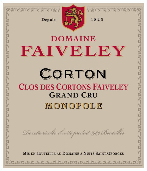 Rượu vang đỏ Faiveley Corton Clos des Cortons Faiveley Grand Cru 2020