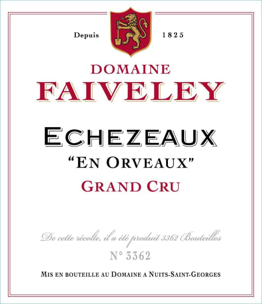 Rượu vang đỏ Faiveley Echezeaux Grand Cru En Orveaux 2018