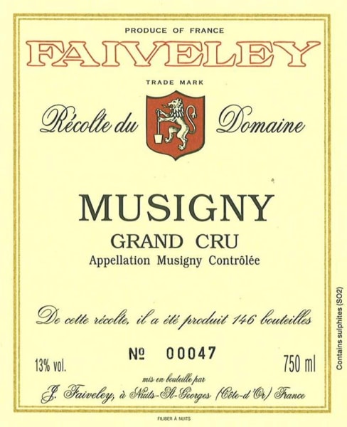 Rượu vang đỏ Faiveley Musigny Grand Cru 2007