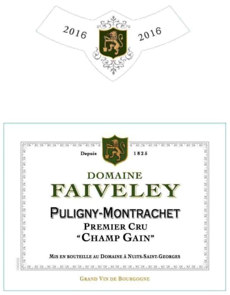 Rượu vang trằng Faiveley Puligny-Montrachet Champ Gain Premier Cru 2016
