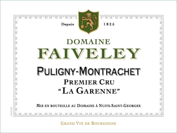 Rượu vang trằng Faiveley Puligny-Montrachet La Garenne Premier Cru 2020
